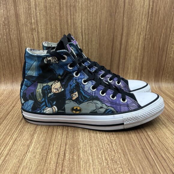Converse Chuck Taylor All Star Hi Batman Penguin Sneakers Shoes M 7/ W 9 - Picture 1 of 8